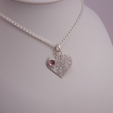 Herz Anhänger mit Erbskette